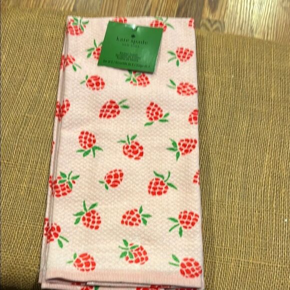 Kate Spade Strawberry Print Kitchen Towel - Picture 1 of 3